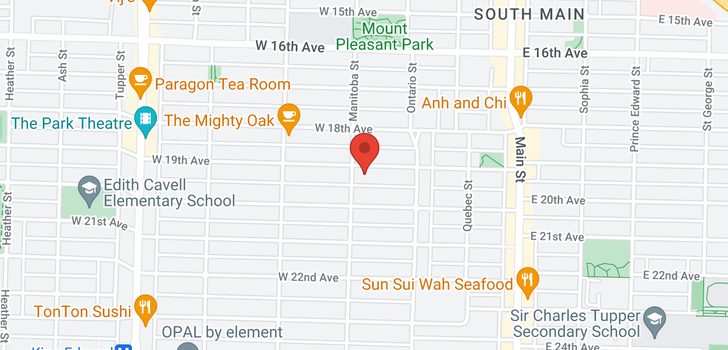 map of 86 W 19TH AVENUE